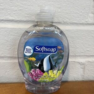 Vintage Softsoap Aquarium Series Angel Fish Panel Inside 7.5 oz Hand Soft Soap
